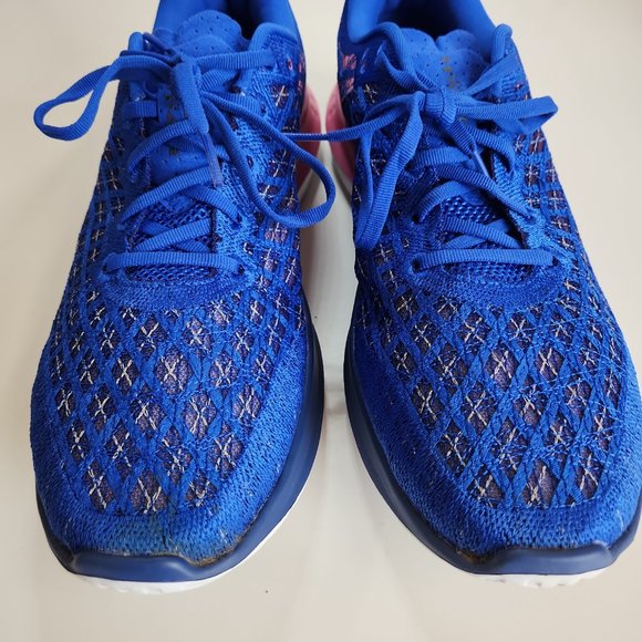 Under Armour Flow Velociti Wind 2 Running Shoes Blue/Pink - 11 - Picture 4 of 6